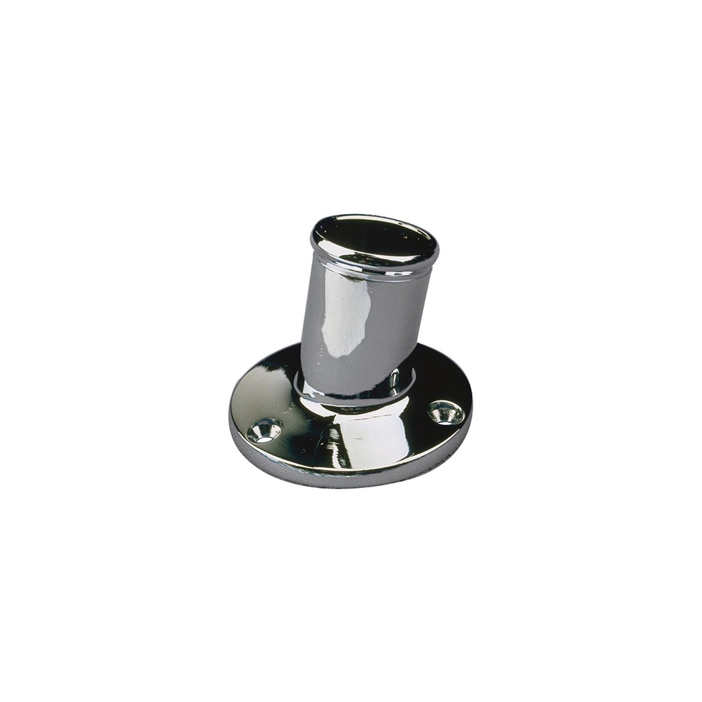 492212-1 Chrome Brass Pole Socket-1 Inc | Sea-Dog Line