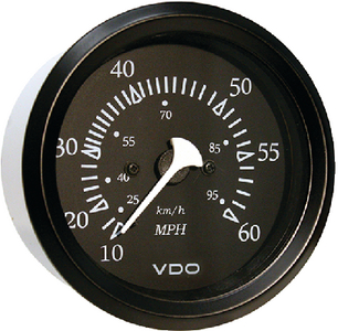 50-15231 60Mph Speedometer Blk/Blk | Seachoice