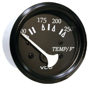 50-15291 250F Engine Temp Gage Blk/Blk | Seachoice