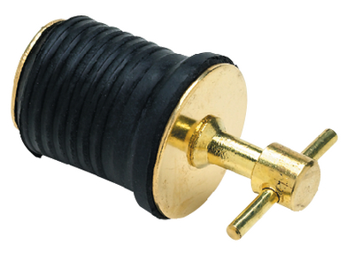 50-18800 Drain Plug-1 Twist-Brass(Bul | Seachoice