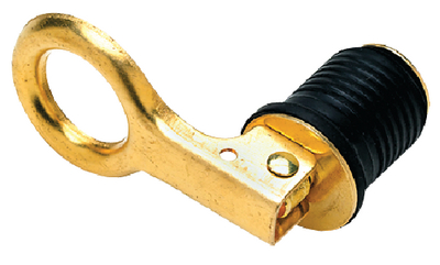 50-18821 Drain Plug-1  Snap Lock-Brass | Seachoice