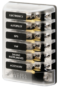 5015 Fuse Block Agc 6 Cir W/Groun | Blue Sea Systems