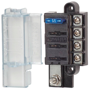 5045 Fuse Block Stblade 4Circ W/Cvr | Blue Sea Systems