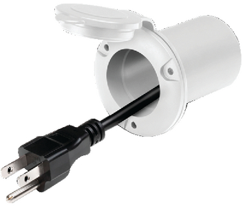 51310 Univeral Ac Plug Holder+ White | Pro Mariner