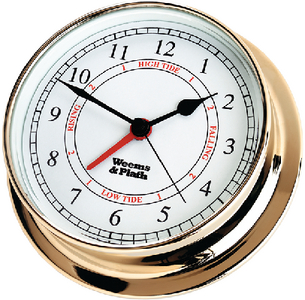 530300 Clock Time/Tid 5 Brass E | Weems & Plath