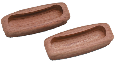 60135-A Teak Drawer Pull 325Rect 2Pk | Whitecap