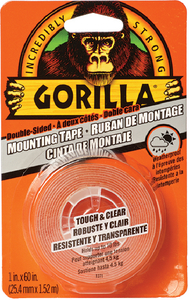 6065101 Gorilla Tape 2-Sided Mnt 1X60 | Gorilla Glue