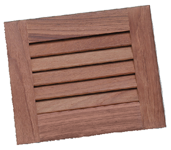 60712 Teak Louver Insert 7-1/2X9-1/8 | Whitecap