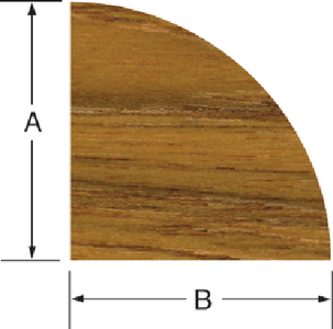 60850 Teak Quart Round 1/2X5 | Whitecap