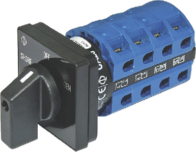 6337 Switch Rotary 120Vac 30A Off+2 | Blue Sea Systems