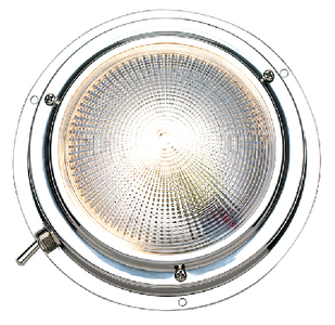 6651 Red/White Dome Light - 5" | Seachoice