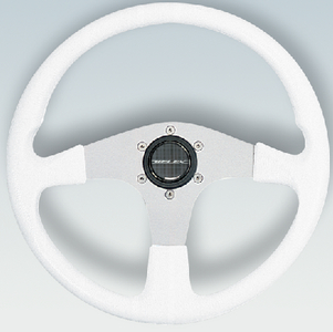 Corse-W/S Steering Wheel Wht Pvc Grip | Uflex