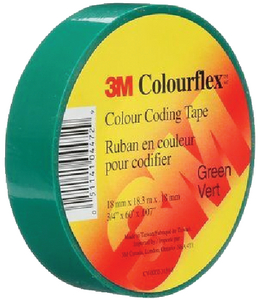 7100169430 Tape Electrical Green 3/4X66 V | 3M Marine