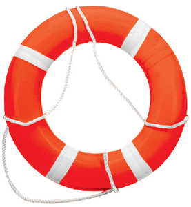 De55143F Life Ring Bouy 24In Orange | Dock Edge