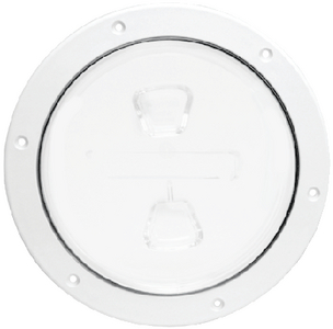 Dp40-W 4 White Screw-In Deck Plate | Beckson Marine