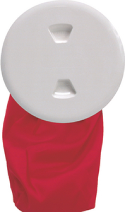 Dp40Bw Deck Plate W/Bag 4 In White | Beckson Marine