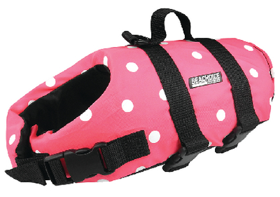 Dv-Xs-86370 Dog Vest Pink Polka Xs 7 To 15 | Seachoice