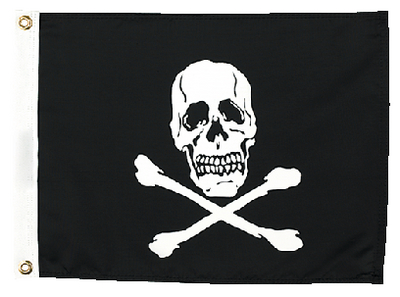 78251 Jolly Roger Flag 12X18 | Seachoice