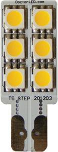 8001559 Drled Bulb Wedge One Side Wht | Dr. Led