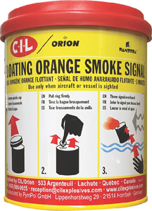 801 Floating Orange Smoke Solas @4 | Orion Safety Products