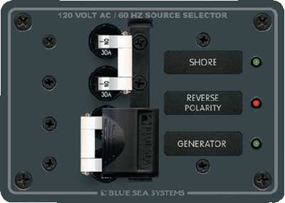 8032 Panel 120Vac 30A Source Selec | Blue Sea Systems