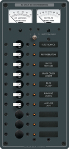 8082 Panel Dc 10 Pos.V/Ammeter | Blue Sea Systems