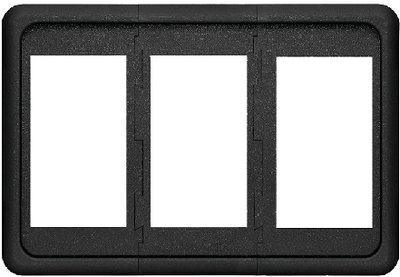 8259 Panel V-Series 3 Pos. Black | Blue Sea Systems