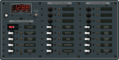 8379 Panel Dc 20Pos W/Main Dmm | Blue Sea Systems