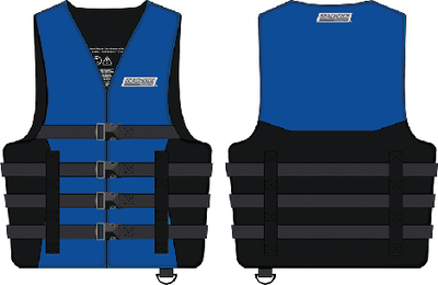 85343 4-Belt Ski Vest Blue S/M | Seachoice