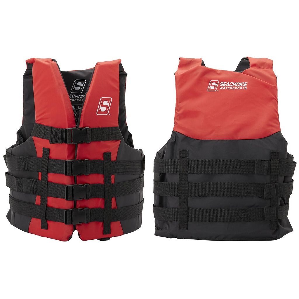 85393 4-Belt Ski Vest Red L/Xl | Seachoice