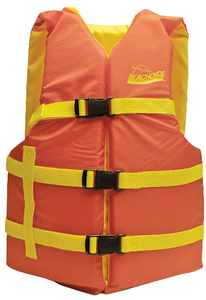 86230 Orange/Yellow Univ Vest 30-52" | Seachoice