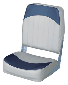 8Wd781Pls-660 Econo High Back Grey/Navy | Wise Seating