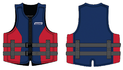 99500 Evoprene Pfd Red/Blue S/M | Seachoice