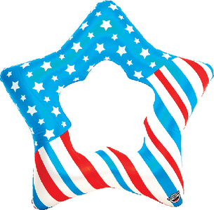 Bmpf-0155 Patriotic Star Pool Float @4 | Big Mouth By Wow