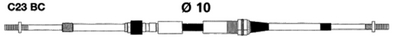 C23Bcx13 13' Blkhead 4300 Control Cable | Uflex