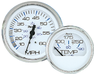 F13801 Chesapeake Ss White Fuel Gauge | Faria