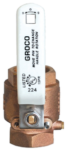 Ibv-1250 1-1/4 Bronze Ff Ball Valve | Groco