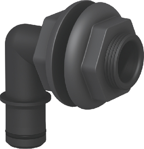 Ma-007-Qlb 3/4  Ql Elbow Dbl Nut Thru Blk | Flow Rite