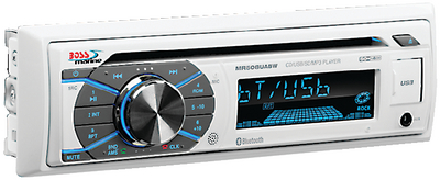 Mr508Uabw Mp3,Cd,Am/Fm,Bluetooth-White | Boss Audio Systems