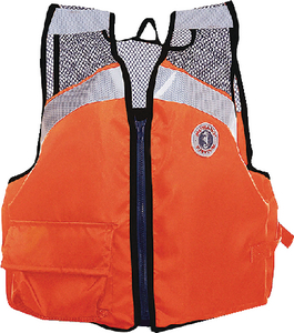 Mv1255T1-L/Xl-2 Vest Mesh Industrial Lg/Xlg Or | Mustang Survival