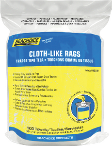 Nw-90021-100Sc Rags-In-A-Resealable Bag 100Ct | Seachoice