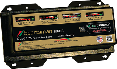 Ss4Auto Lithium/Agm 10A 4 Bank Charger | Dual Pro