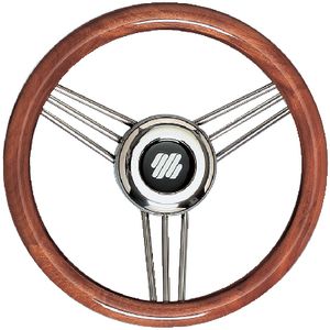 V26 Steering Whl-Mahogany Ss Spks | Uflex