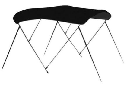 500-A5469TB02 3 BOW TA54IN 67-72 JET BLK TP