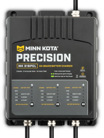 JO1833181 MK-318PCL CHARGER (3 BANK, 6AMP)