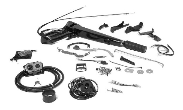 880095A09 - Tiller Handle - Black ASSY