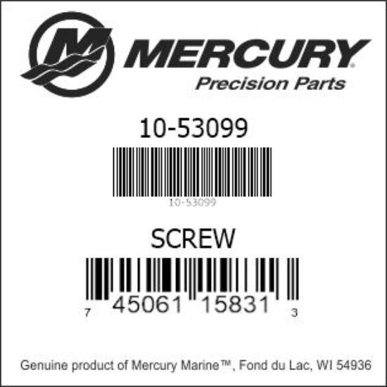 53099 SCREW, NLA - 10-53099