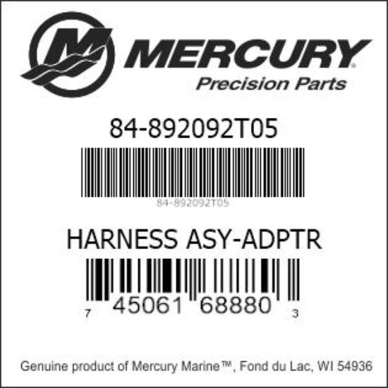 892092T05 - Harness Assembly - Adapter (84-892092T05)
