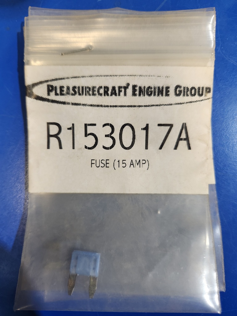 PCMR153017A FUSE, SPADE 15 AMP-MINI