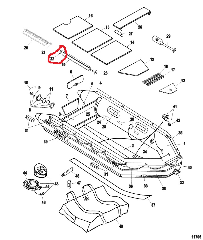 8095223 - Cap - Side Joiner (62-809522 3) #22 IN PHOTO